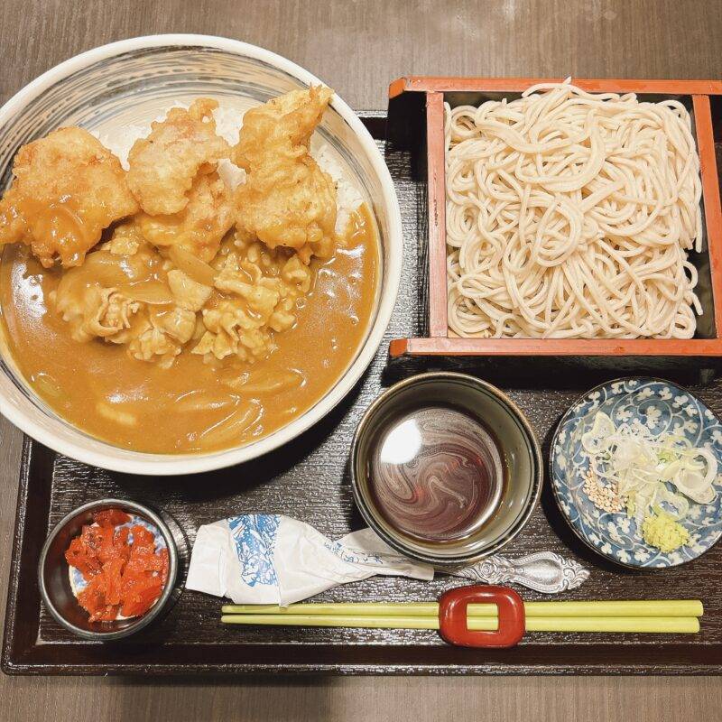 そば 蕎麦 蕎麦屋 そば屋 おすすめ soba 日刊水と蕎麦 soba-aqua メニュー 東京都浦和『そば膳処 むさしや 本店』「ミニせいろ」「とり天カレーライス」
