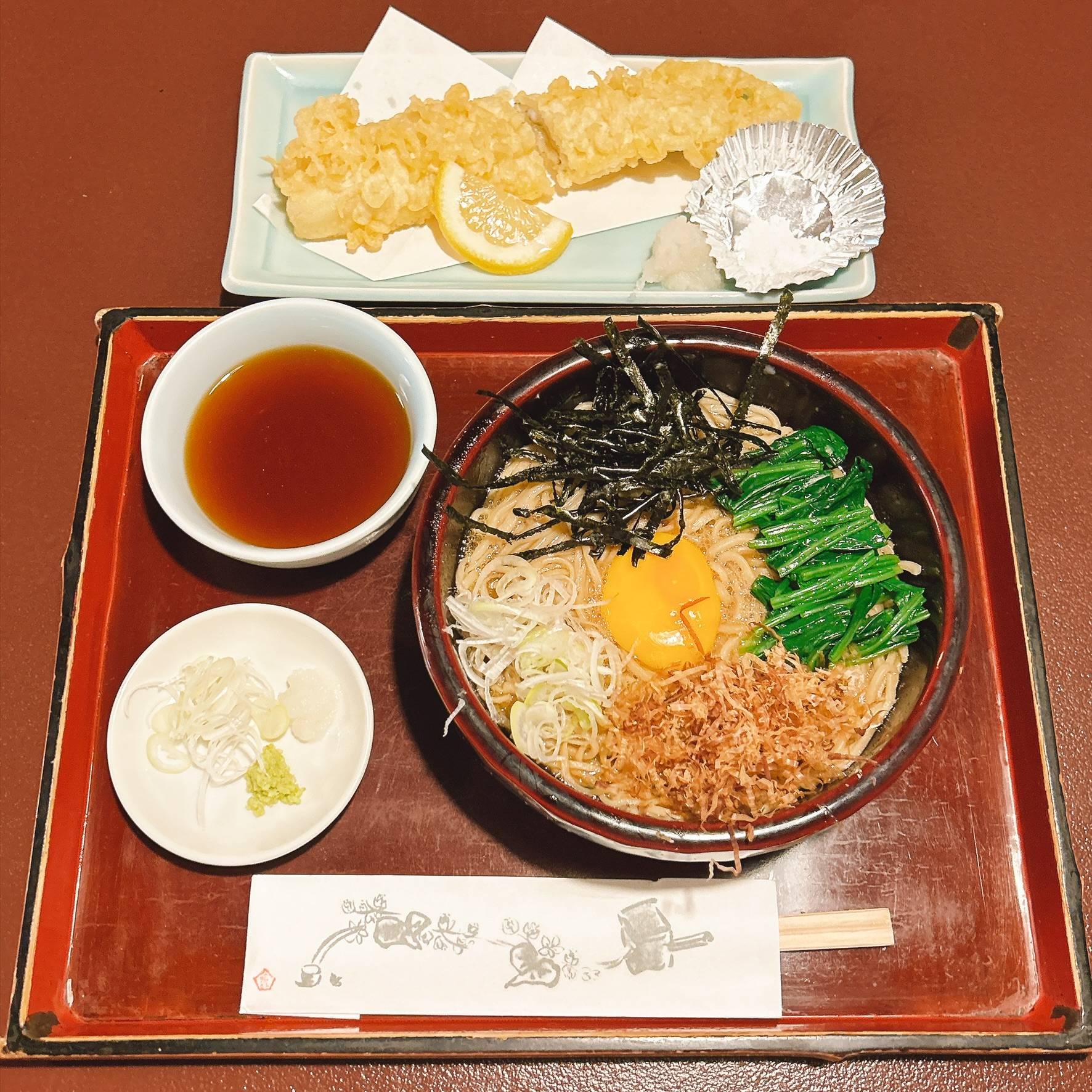 そば 蕎麦 蕎麦屋 そば屋 おすすめ soba 日刊水と蕎麦 soba-aqua メニュー 東京都中野『さらしな総本店 中野南口店』「地獄」「穴子天盛」「そばおはぎ」